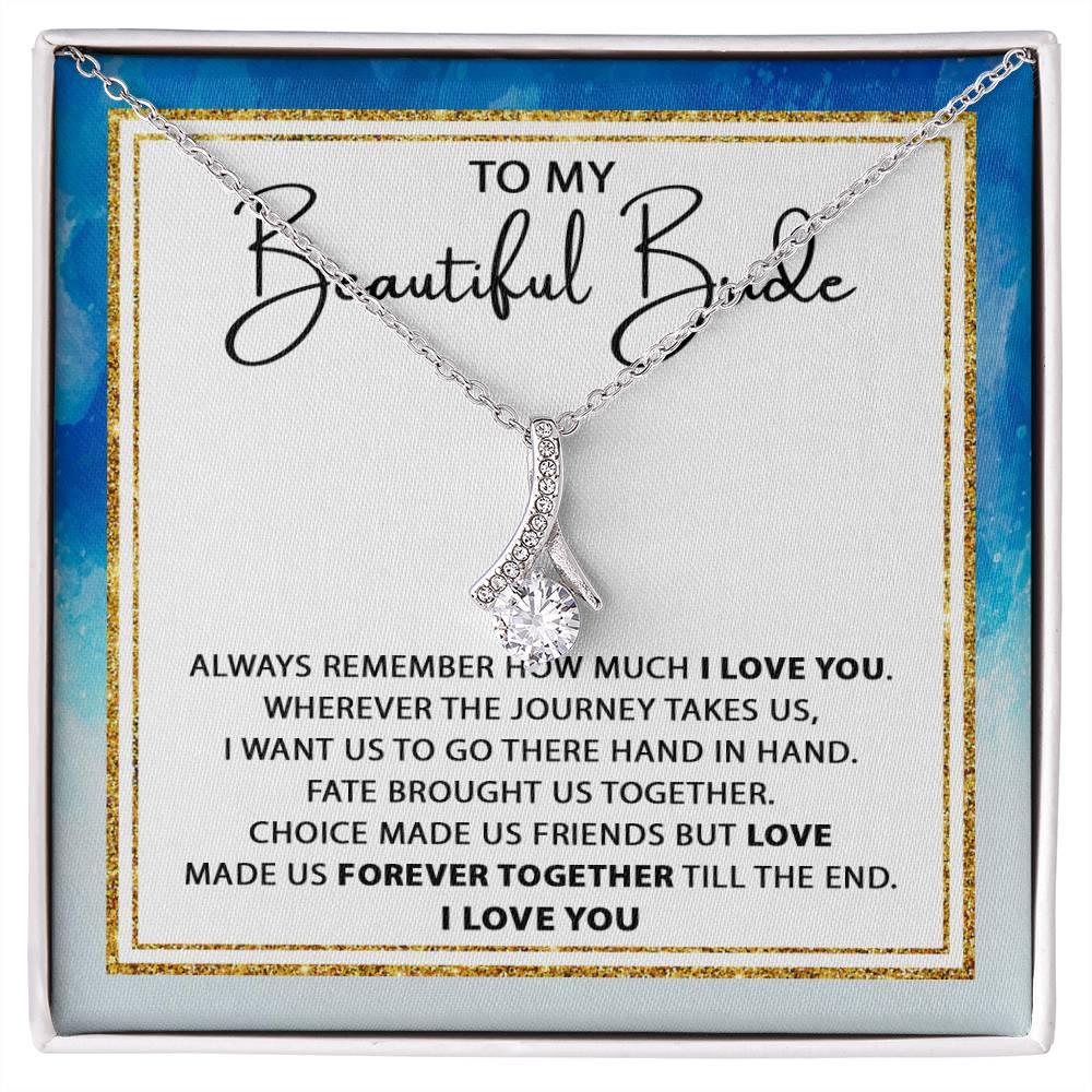 'Beautiful Bride Hand-In-Hand' Alluring Beauty Necklace - Real Rad Boutique