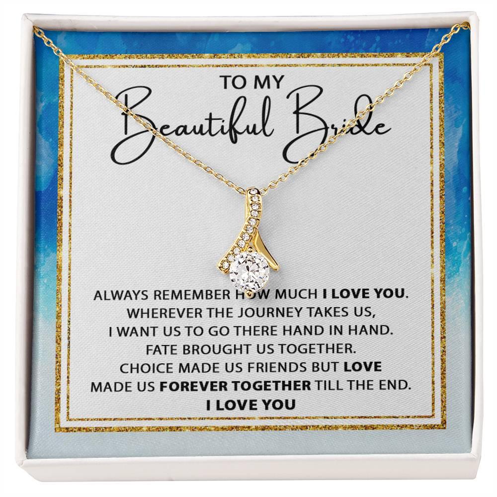 'Beautiful Bride Hand-In-Hand' Alluring Beauty Necklace - Real Rad Boutique