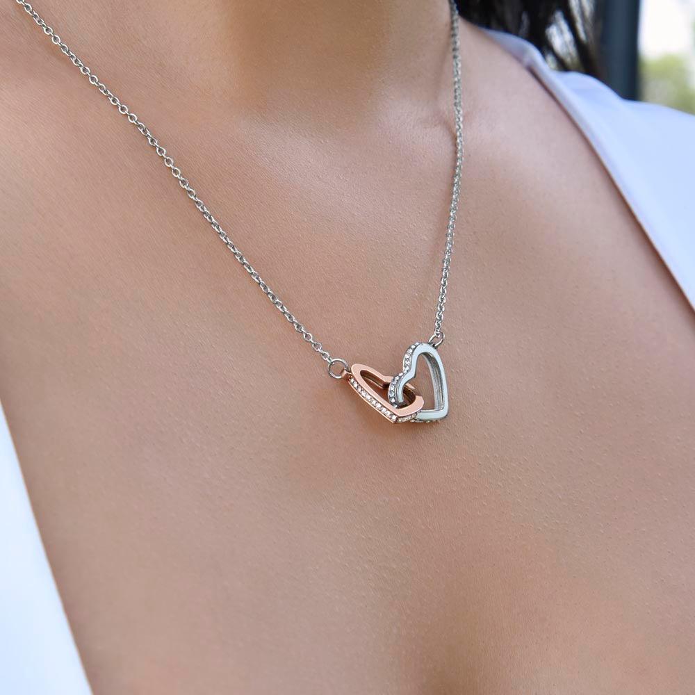 'Beautiful Mom' Interlocking Hearts Necklace - Real Rad Boutique