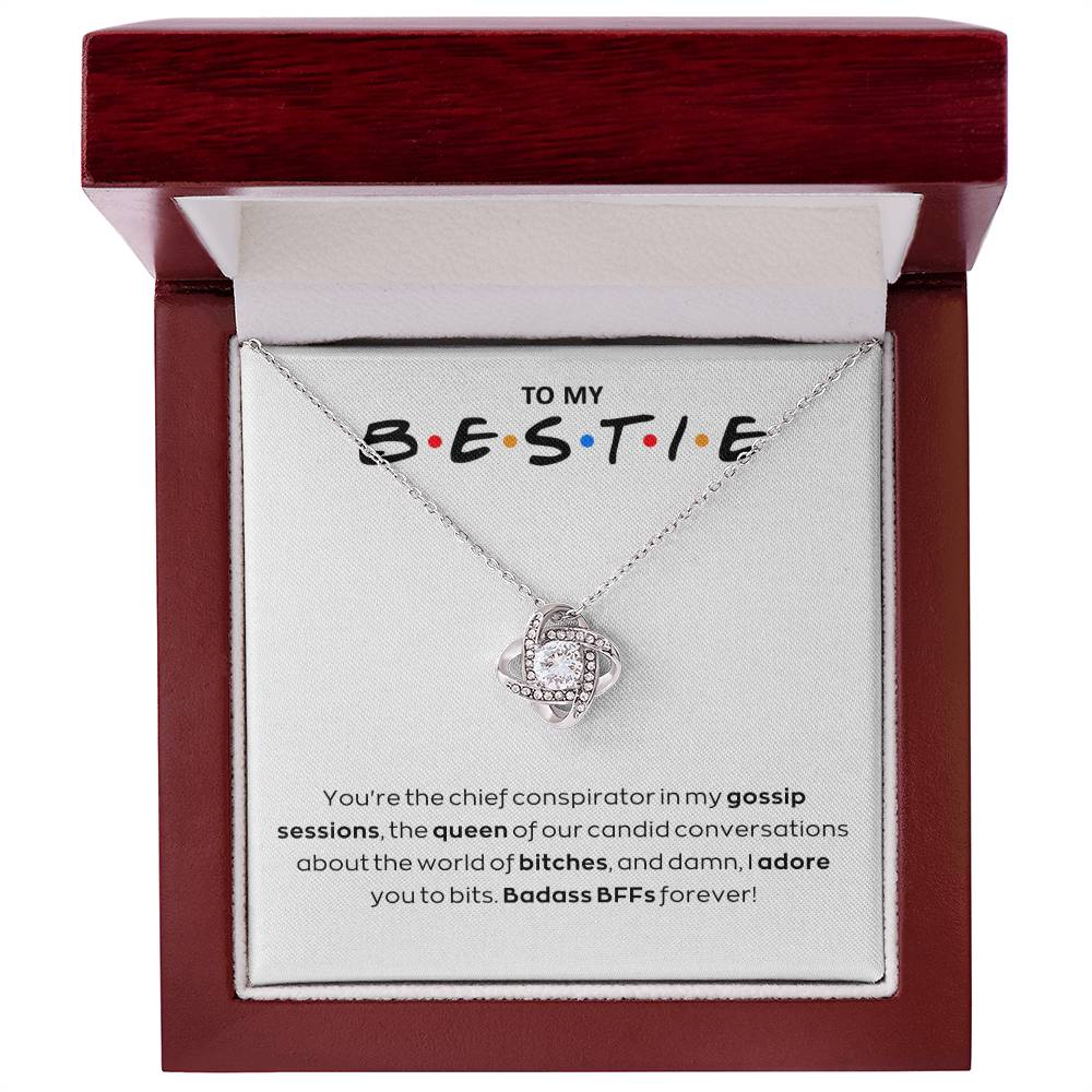 Bestie ' BFFs Unleashed' - Love Knot Necklace - Real Rad Boutique