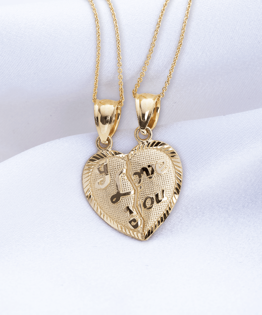 'Bestie Bond' - Breakable Heart Gold Necklace - Real Rad Boutique