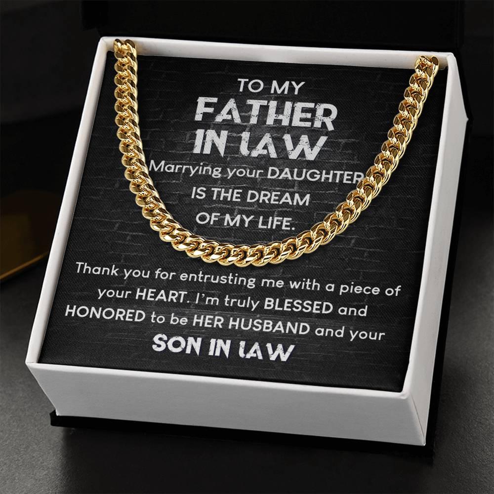 'Blessed Son-In-Law' Cuban Link Chain - Real Rad Boutique