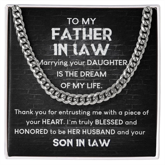 'Blessed Son-In-Law' Cuban Link Chain - Real Rad Boutique