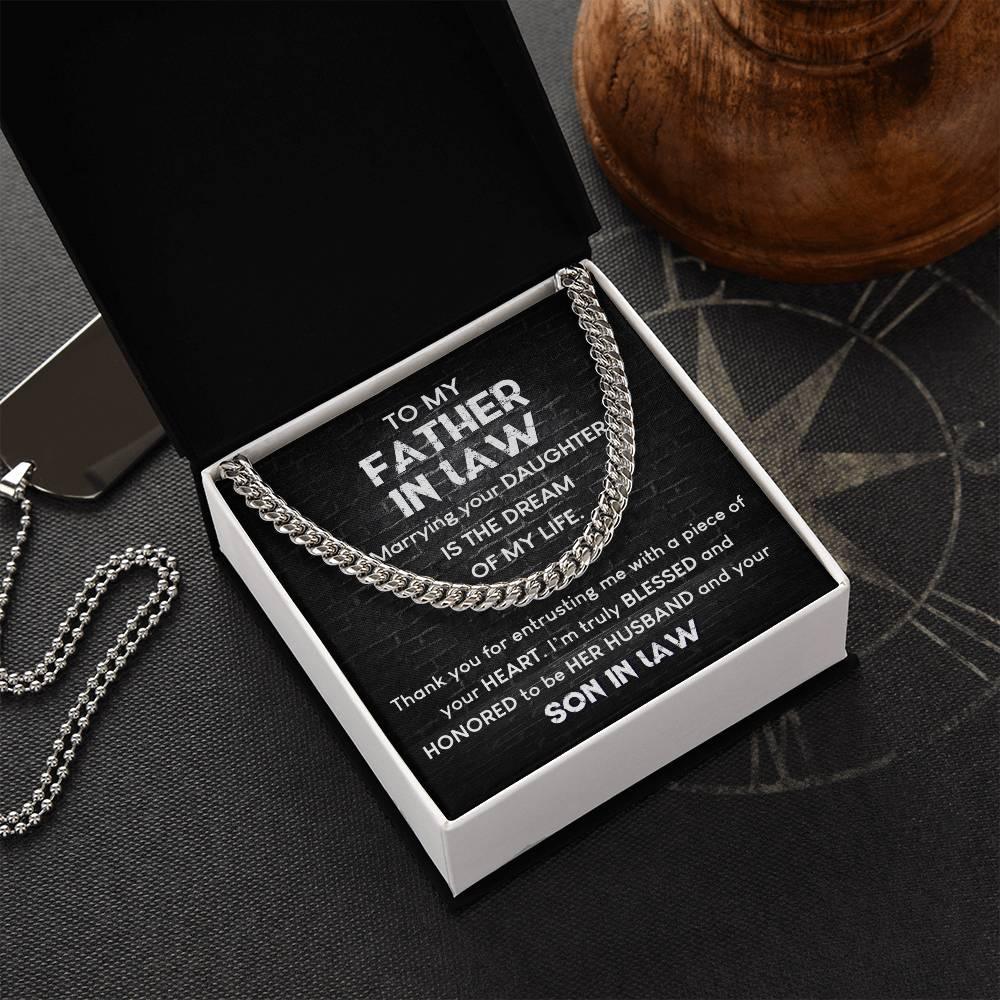 'Blessed Son-In-Law' Cuban Link Chain - Real Rad Boutique