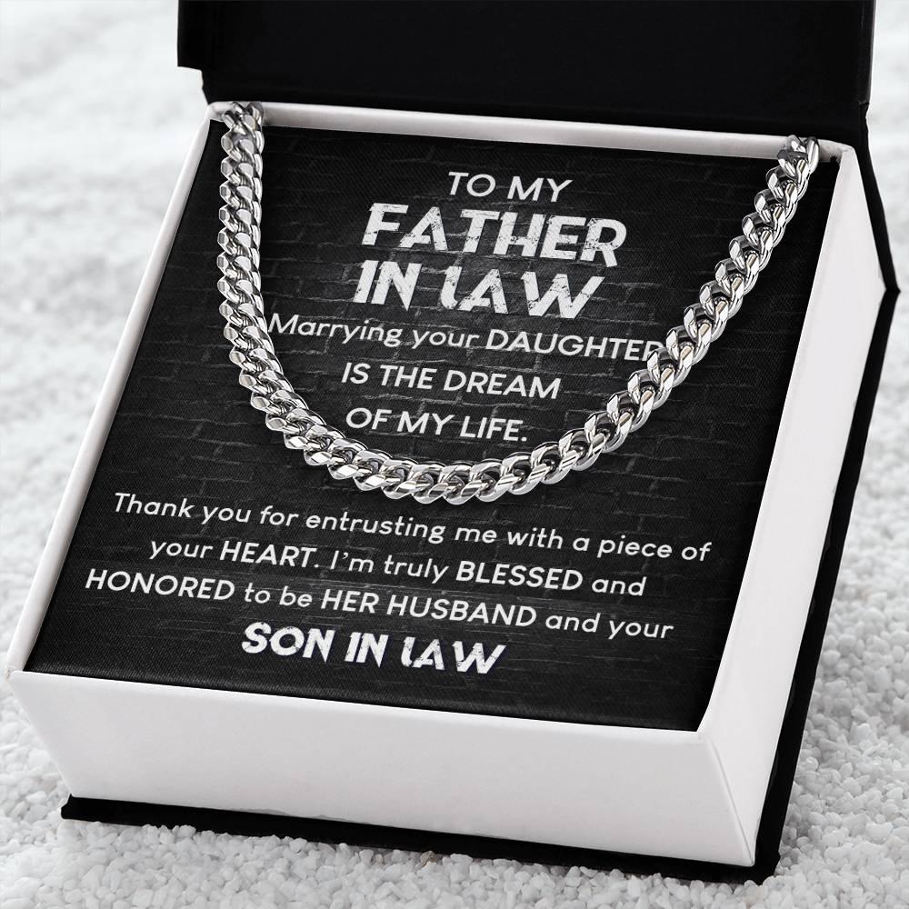 'Blessed Son-In-Law' Cuban Link Chain - Real Rad Boutique