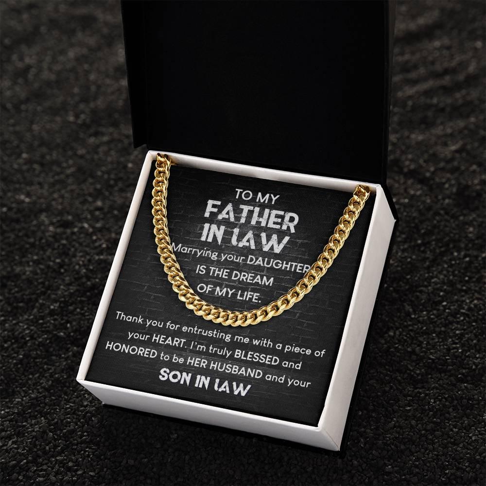 'Blessed Son-In-Law' Cuban Link Chain - Real Rad Boutique