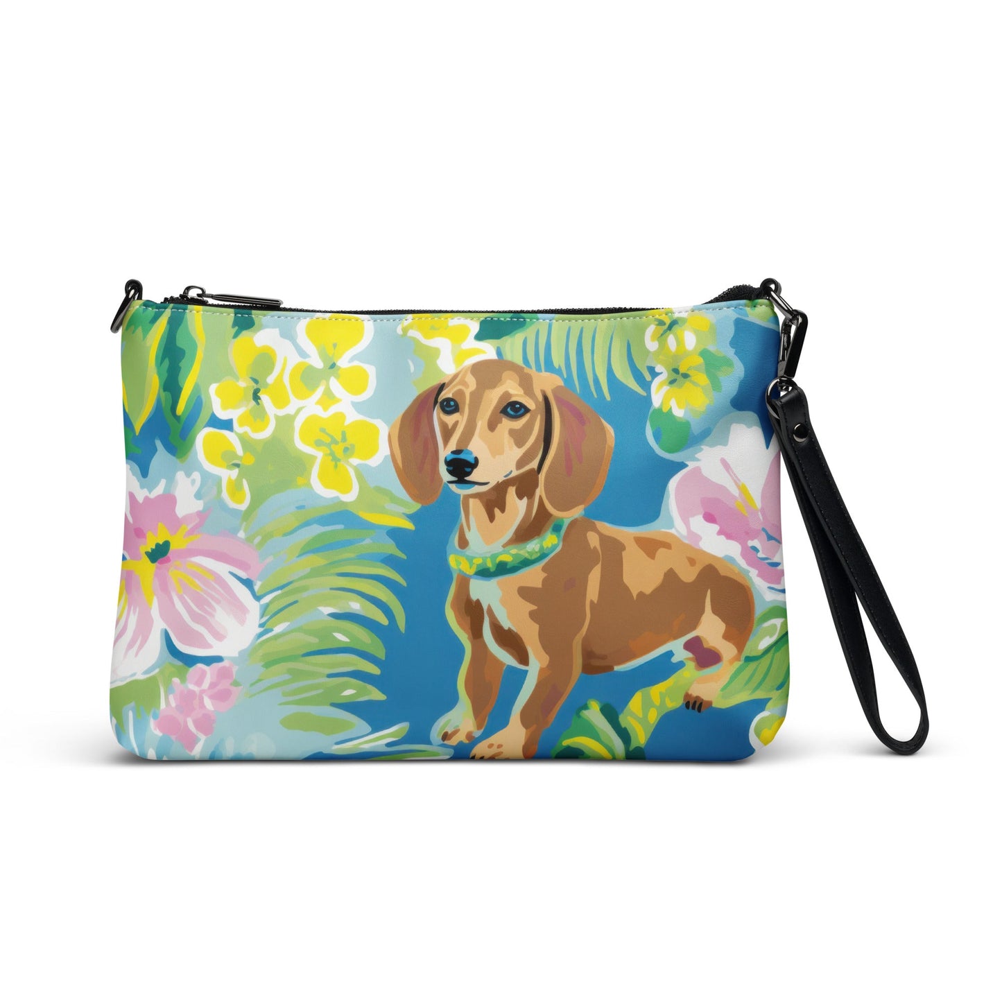 Blooming Dachshund's - Dachshund Crossbody Purse - Real Rad Boutique