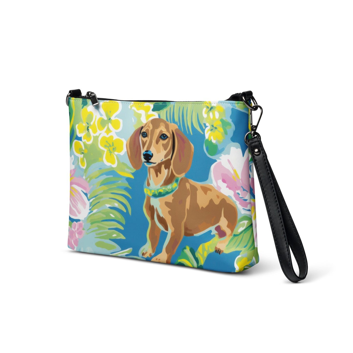 Blooming Dachshund's - Dachshund Crossbody Purse - Real Rad Boutique