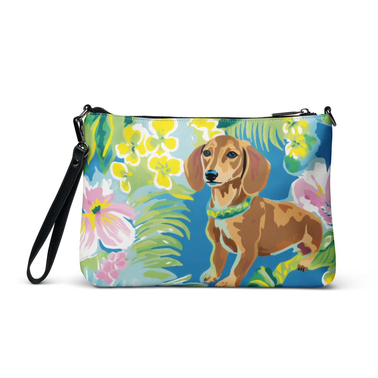 Blooming Dachshund's - Dachshund Crossbody Purse - Real Rad Boutique