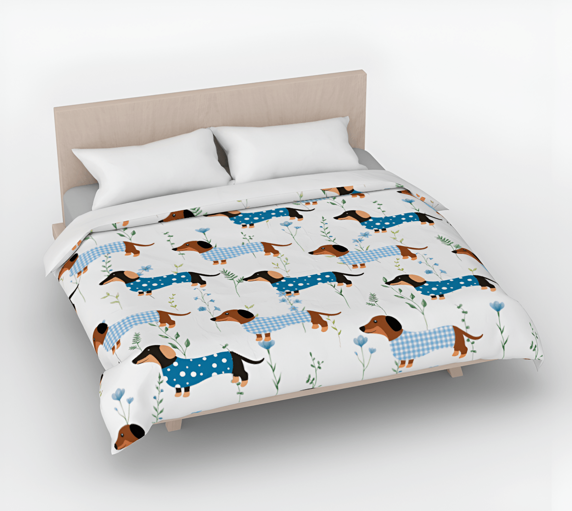 Blue Haven - Dachshund Duvet - Real Rad Boutique