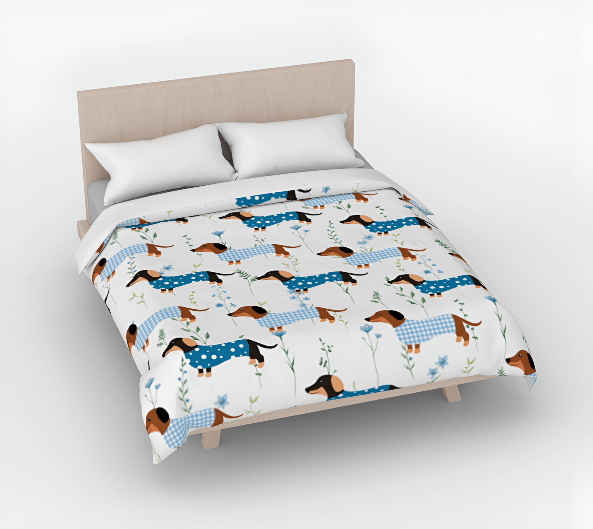 Blue Haven - Dachshund Duvet - Real Rad Boutique