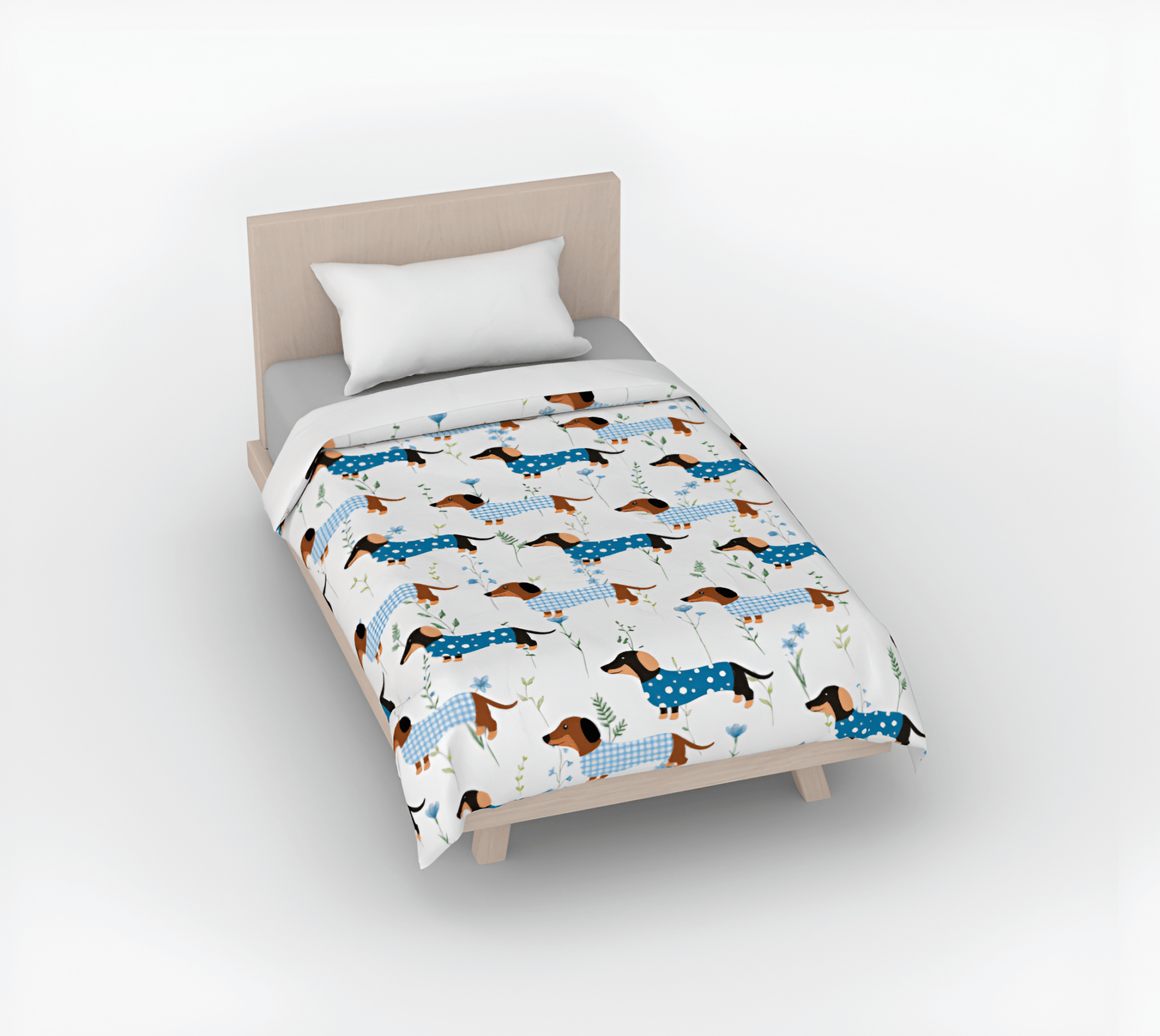 Blue Haven - Dachshund Duvet - Real Rad Boutique