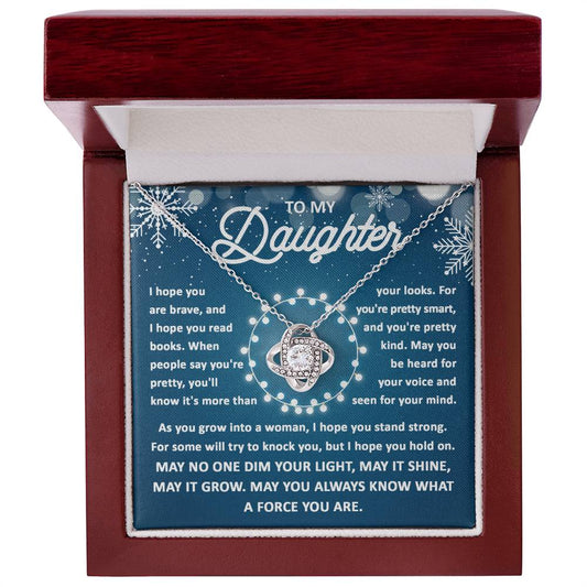 Christmas 'Daughter's Journey' - Love Knot Necklace - Real Rad Boutique