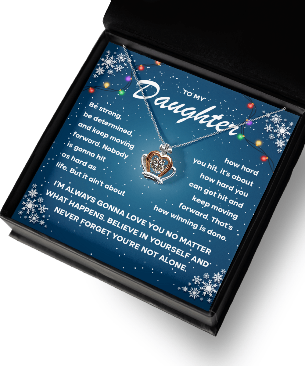 Christmas 'Daughter's Resilient Spirit' - Crown Necklace - Real Rad Boutique