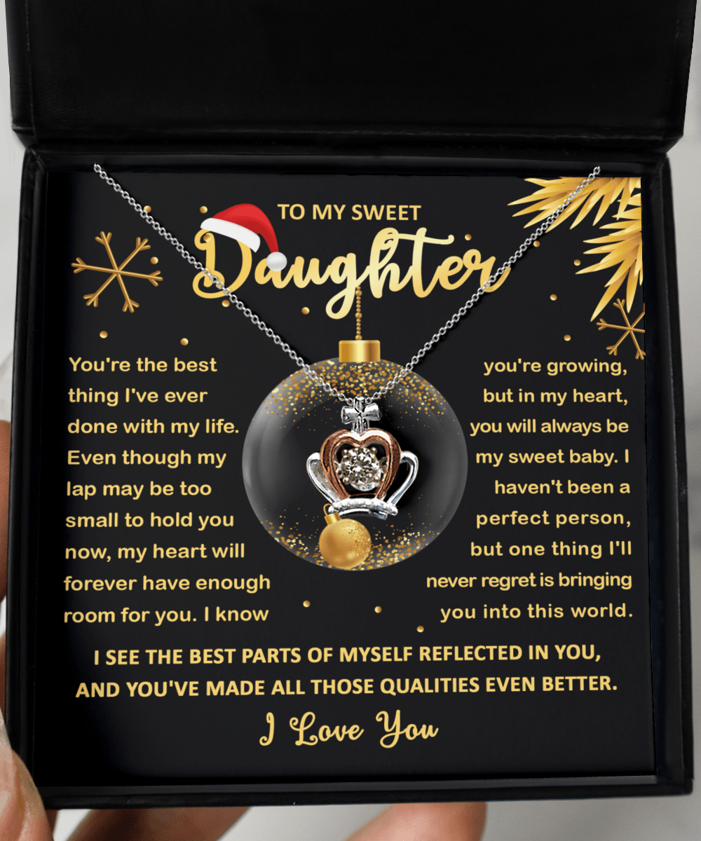 Christmas 'Daughter's Royal Reflections' Crown Necklace - Real Rad Boutique