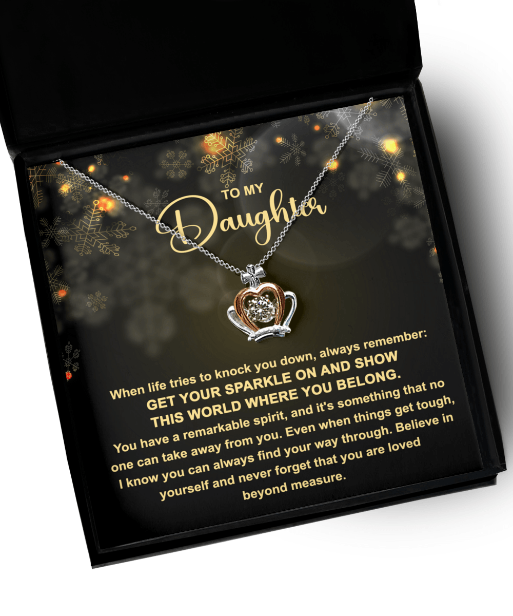 Christmas 'Daughters Royal Resilience' Crown Necklace - Real Rad Boutique