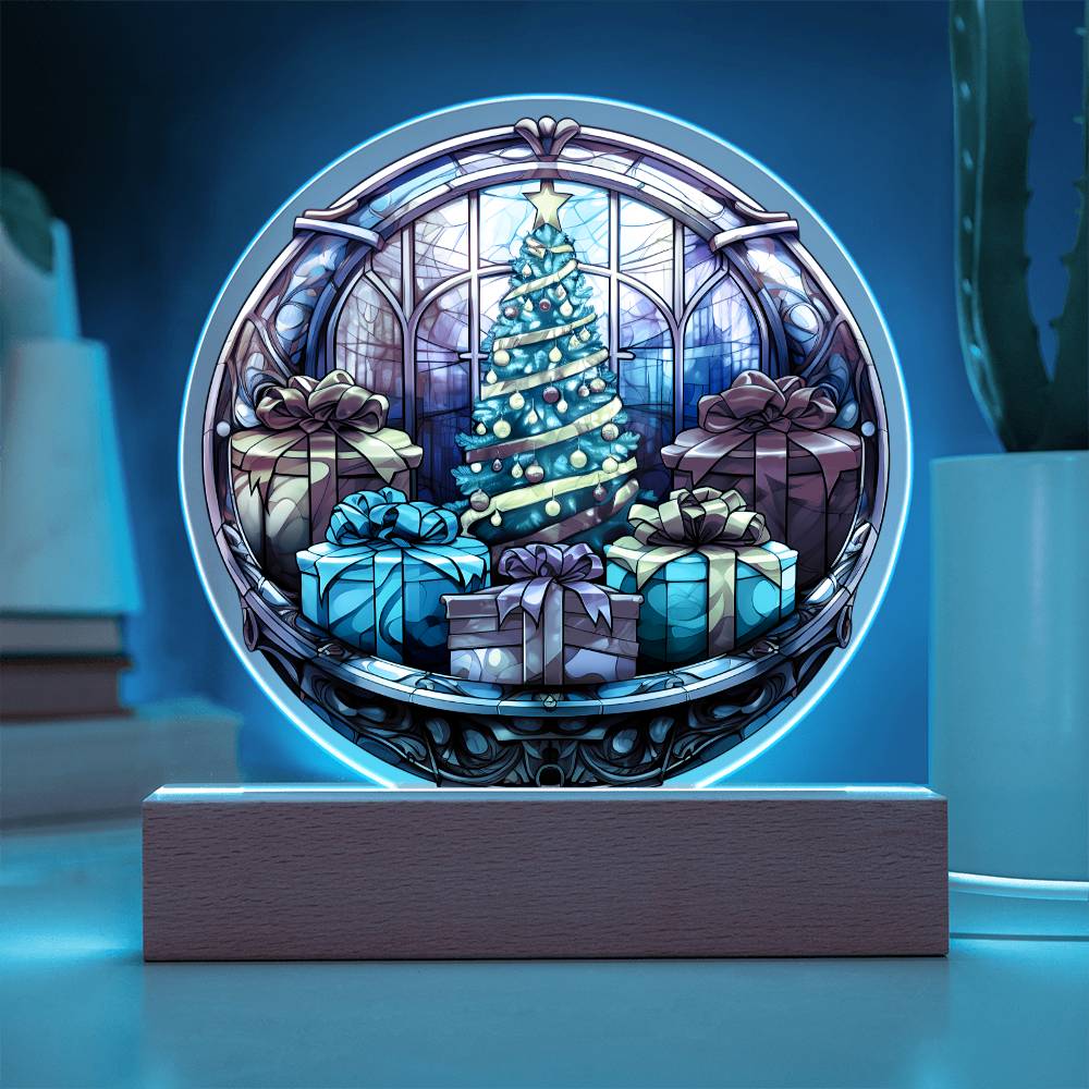 Christmas 'Embrace the Joy' - Acrylic Circle Plaque - Real Rad Boutique