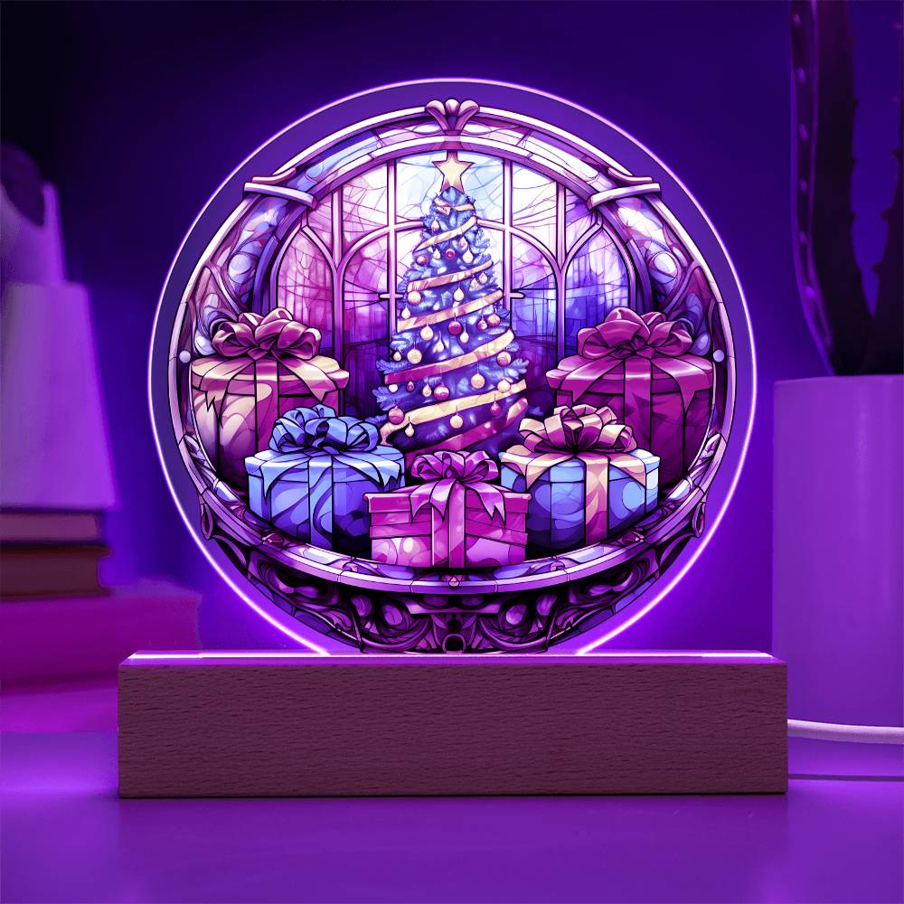 Christmas 'Embrace the Joy' - Acrylic Circle Plaque - Real Rad Boutique