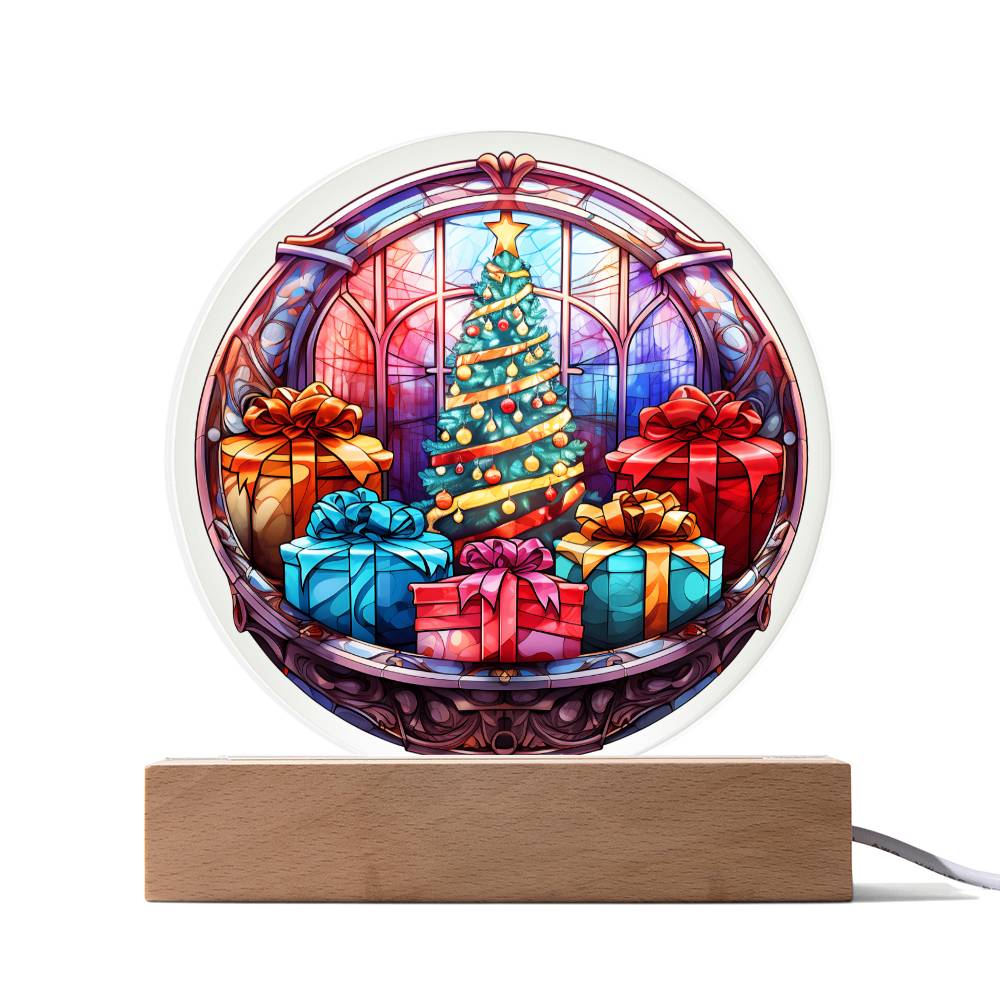 Christmas 'Embrace the Joy' - Acrylic Circle Plaque - Real Rad Boutique