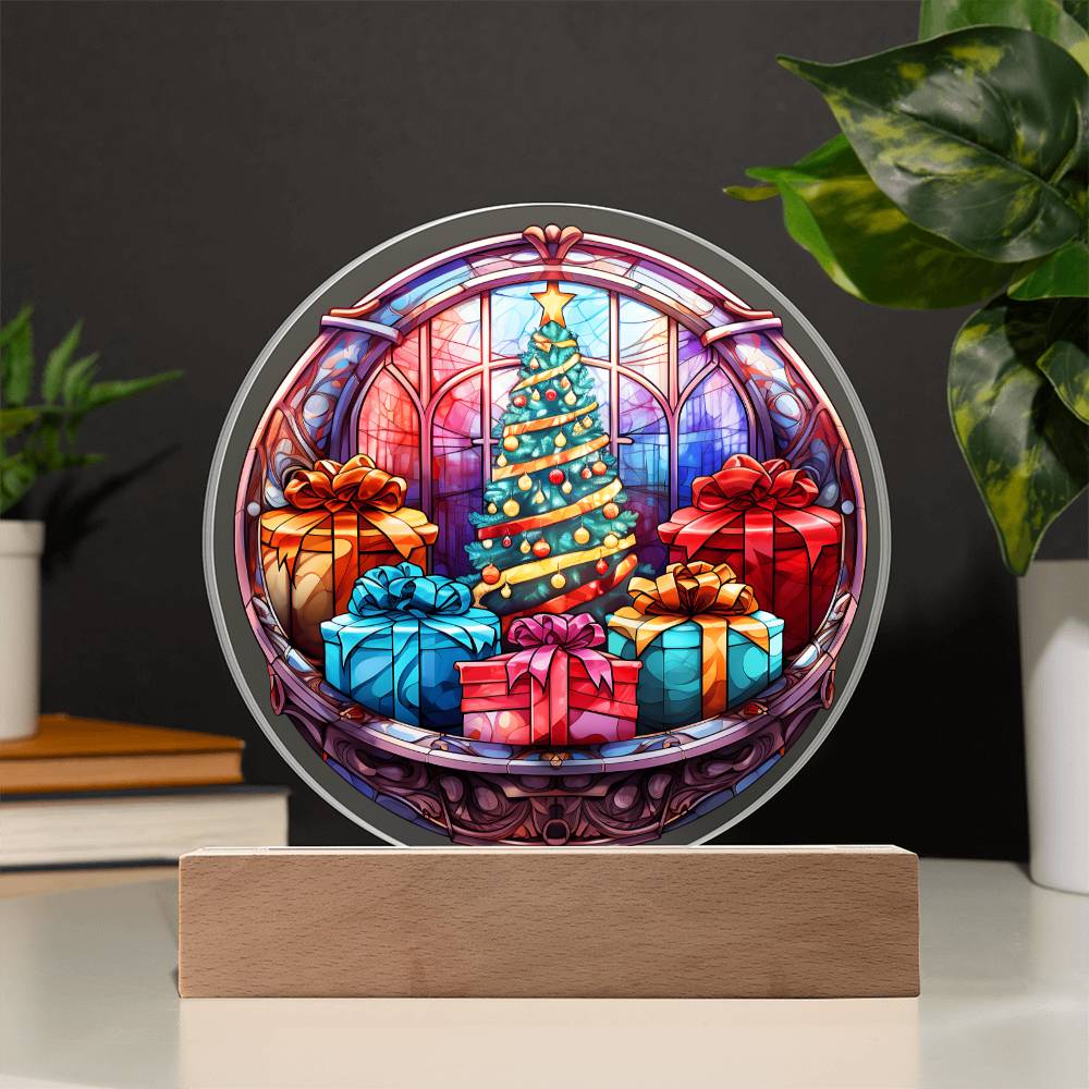 Christmas 'Embrace the Joy' - Acrylic Circle Plaque - Real Rad Boutique