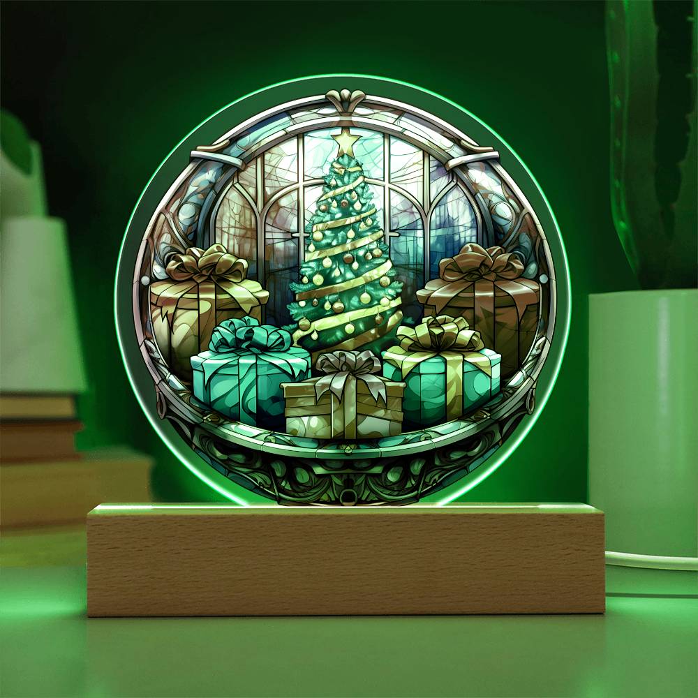 Christmas 'Embrace the Joy' - Acrylic Circle Plaque - Real Rad Boutique