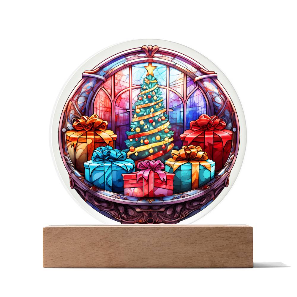 Christmas 'Embrace the Joy' - Acrylic Circle Plaque - Real Rad Boutique