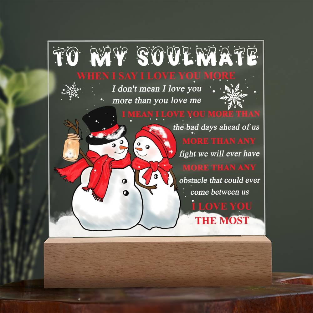 Christmas ' Endless Love Chronicles' - Acrylic Square Plaque - Real Rad Boutique