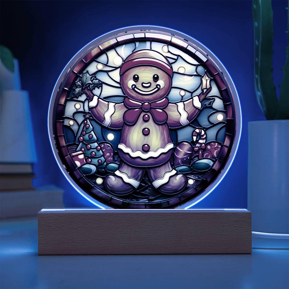 Christmas 'Gingerbread Magic' Acrylic Circle Plaque - Real Rad Boutique