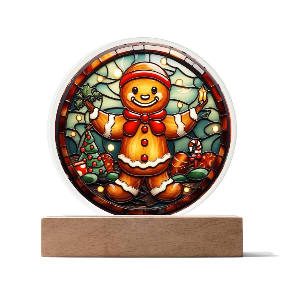 Christmas 'Gingerbread Magic' Acrylic Circle Plaque - Real Rad Boutique