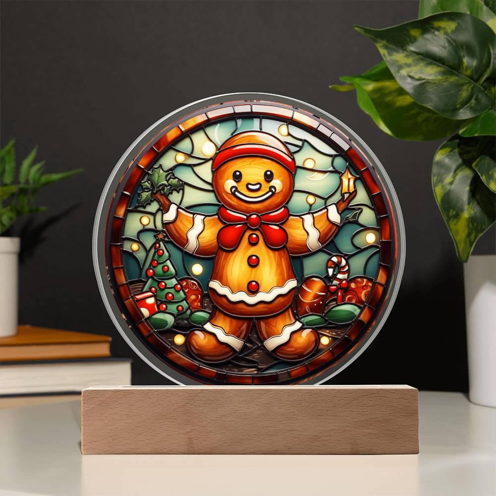 Christmas 'Gingerbread Magic' Acrylic Circle Plaque - Real Rad Boutique