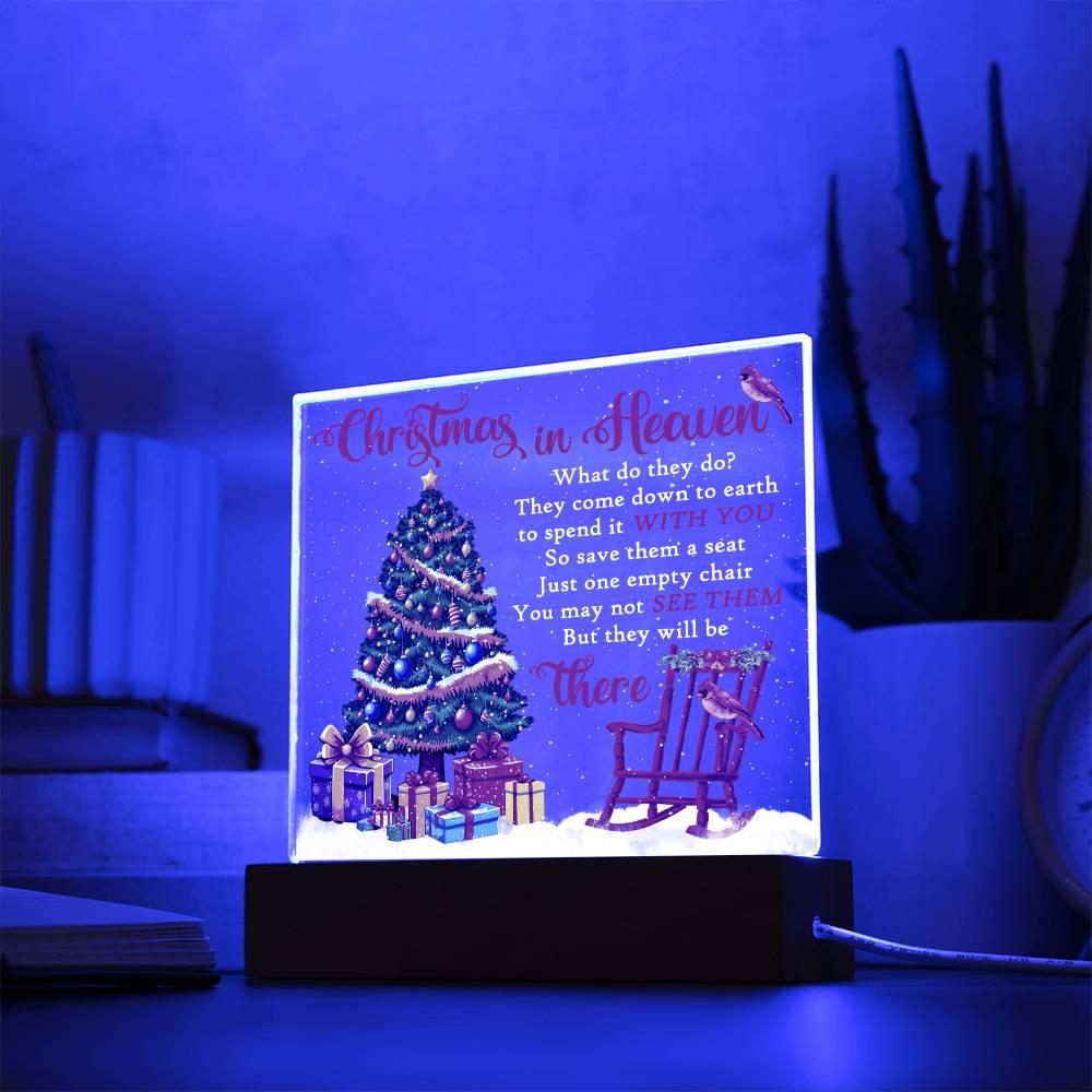 Christmas 'Heavenly Remembrance' Acrylic Square Plaque - Real Rad Boutique