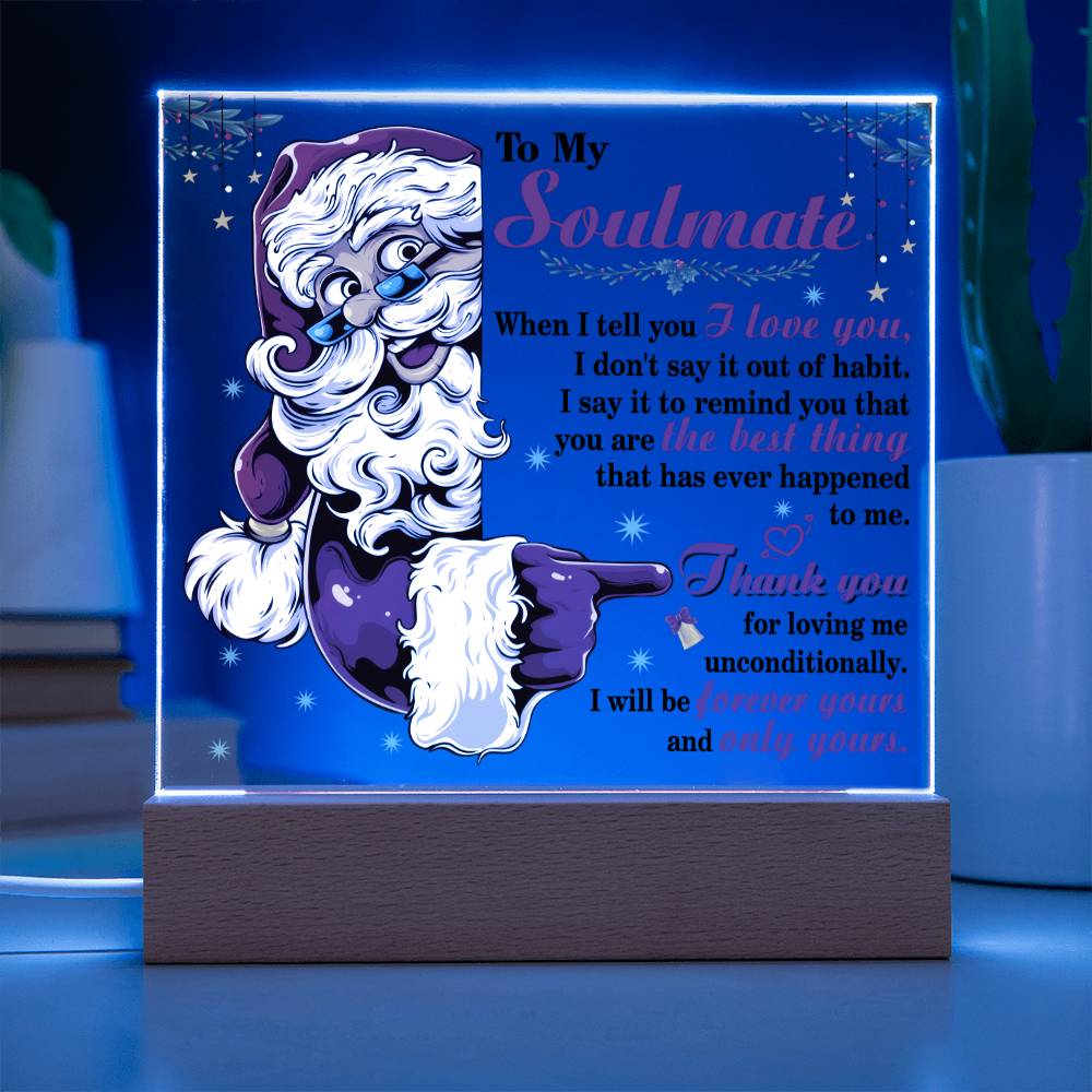 Christmas 'Infinite Devotion' - Acrylic Square Plaque - Real Rad Boutique