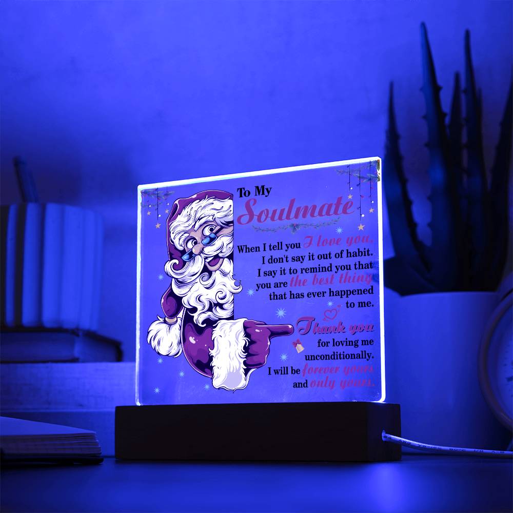 Christmas 'Infinite Devotion' - Acrylic Square Plaque - Real Rad Boutique