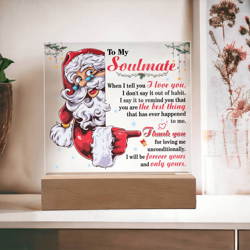 Christmas 'Infinite Devotion' - Acrylic Square Plaque - Real Rad Boutique