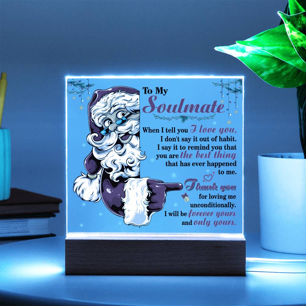 Christmas 'Infinite Devotion' - Acrylic Square Plaque - Real Rad Boutique