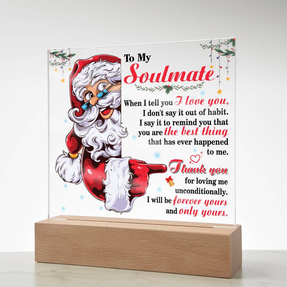 Christmas 'Infinite Devotion' - Acrylic Square Plaque - Real Rad Boutique