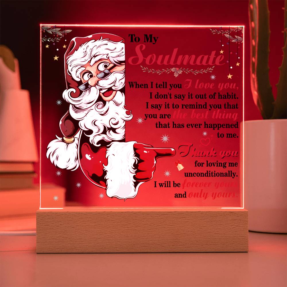 Christmas 'Infinite Devotion' - Acrylic Square Plaque - Real Rad Boutique