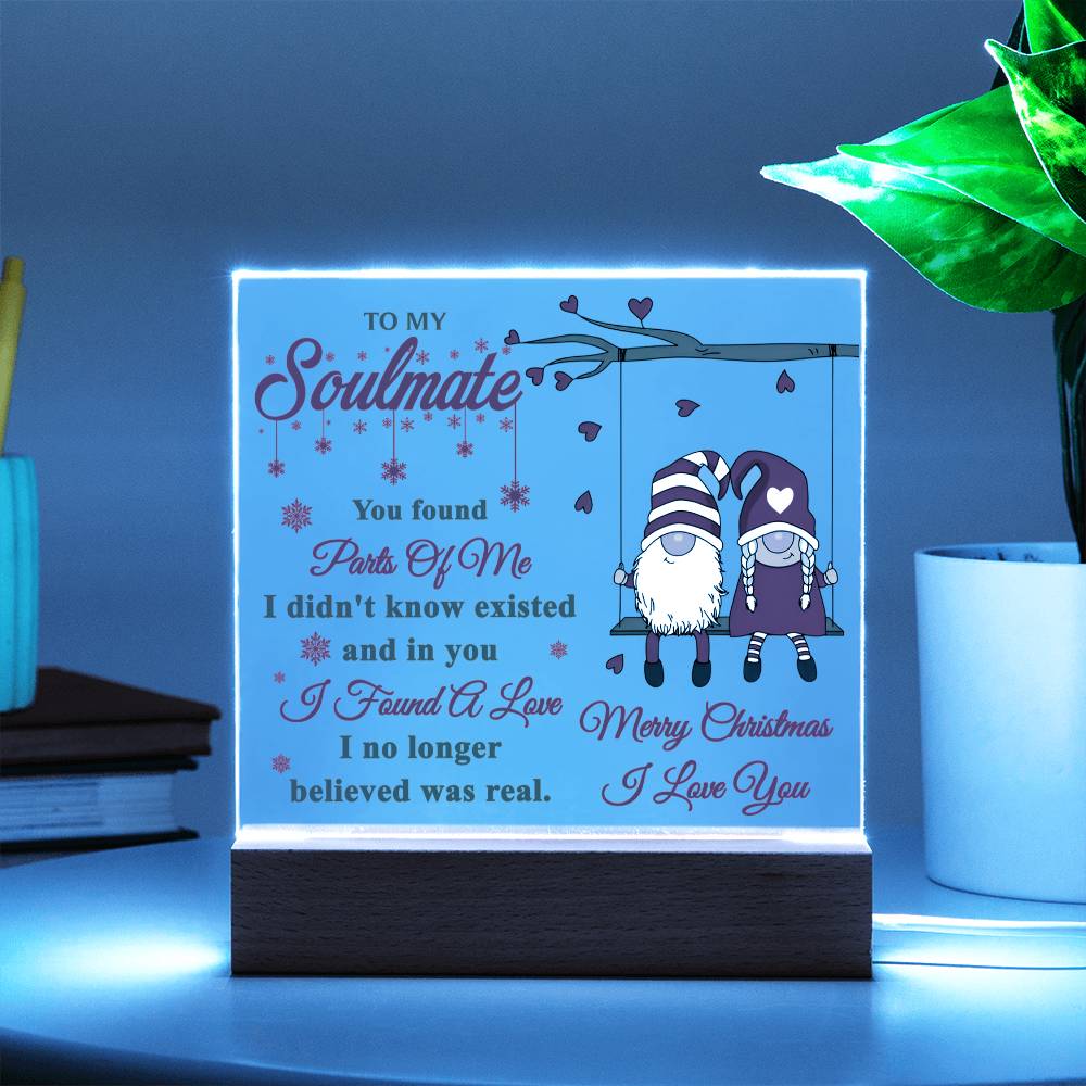 Christmas 'Soulful Discovery' - Acrylic Square Plaque - Real Rad Boutique