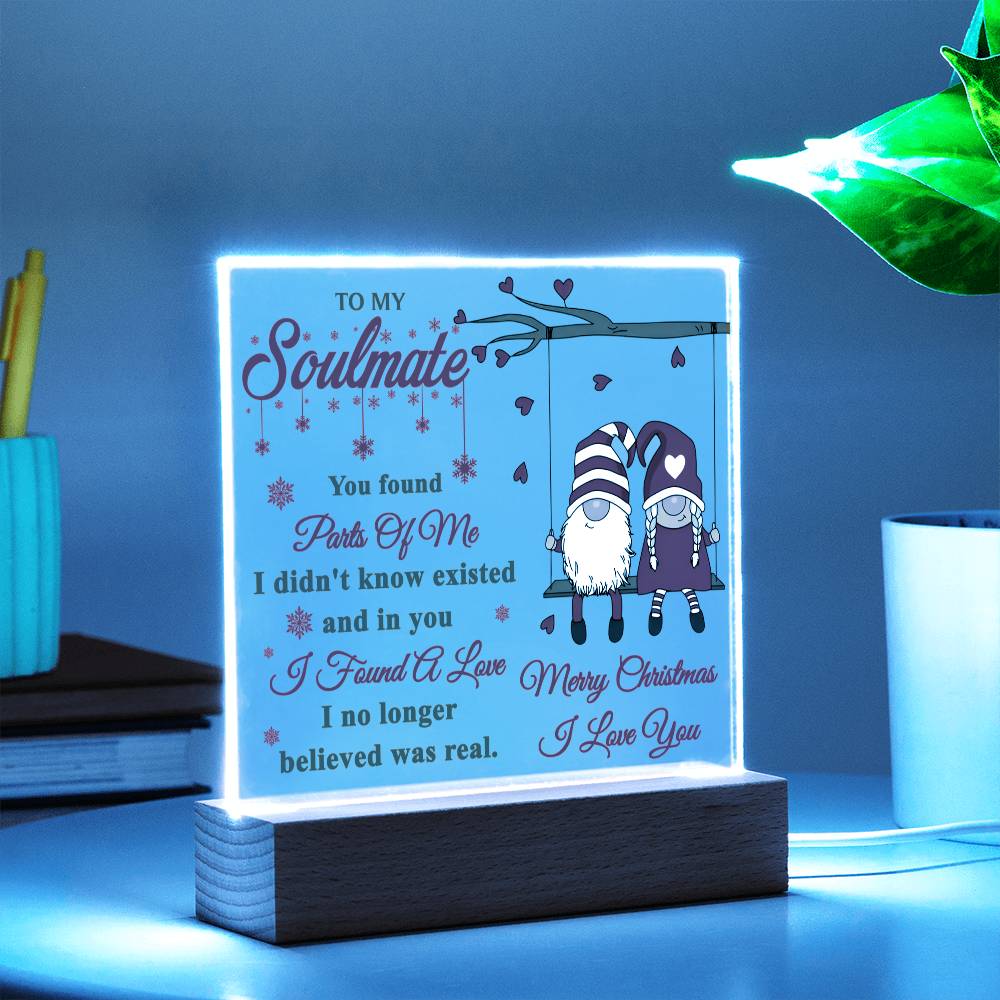 Christmas 'Soulful Discovery' - Acrylic Square Plaque - Real Rad Boutique