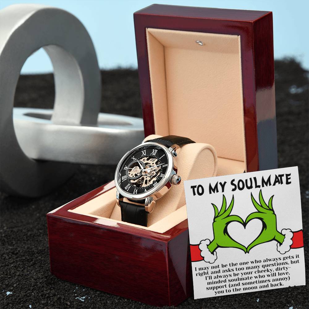 Christmas 'Soulmate Chronicles' - Men's Openwork Watch - Real Rad Boutique