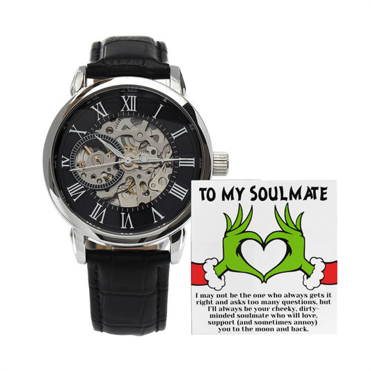 Christmas 'Soulmate Chronicles' - Men's Openwork Watch - Real Rad Boutique