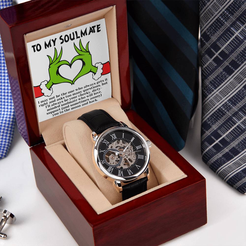 Christmas 'Soulmate Chronicles' - Men's Openwork Watch - Real Rad Boutique