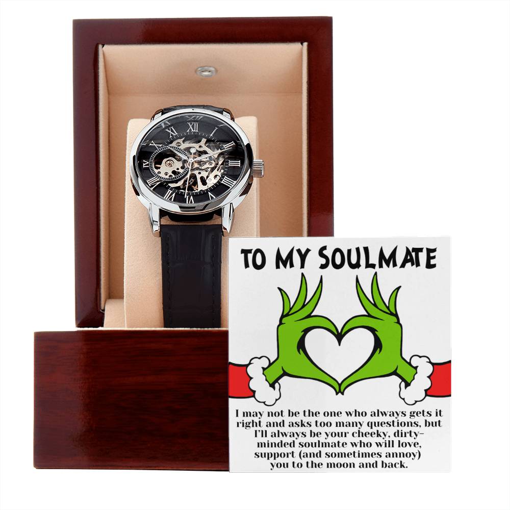 Christmas 'Soulmate Chronicles' - Men's Openwork Watch - Real Rad Boutique