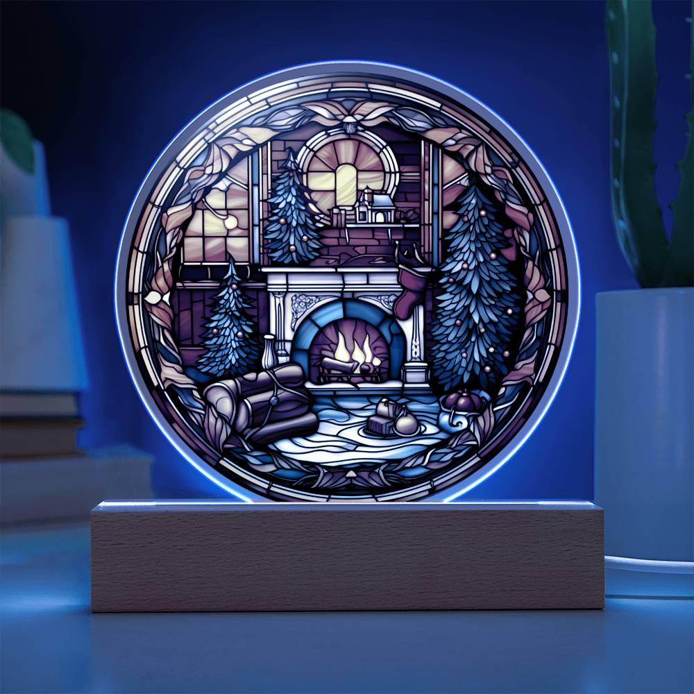 Christmas 'Warmth and Wonder' Acrylic Circle Plaque - Real Rad Boutique