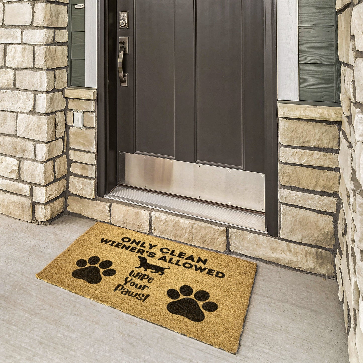 Clean Wiener Zone - Dachshund Outdoor Mat - Real Rad Boutique