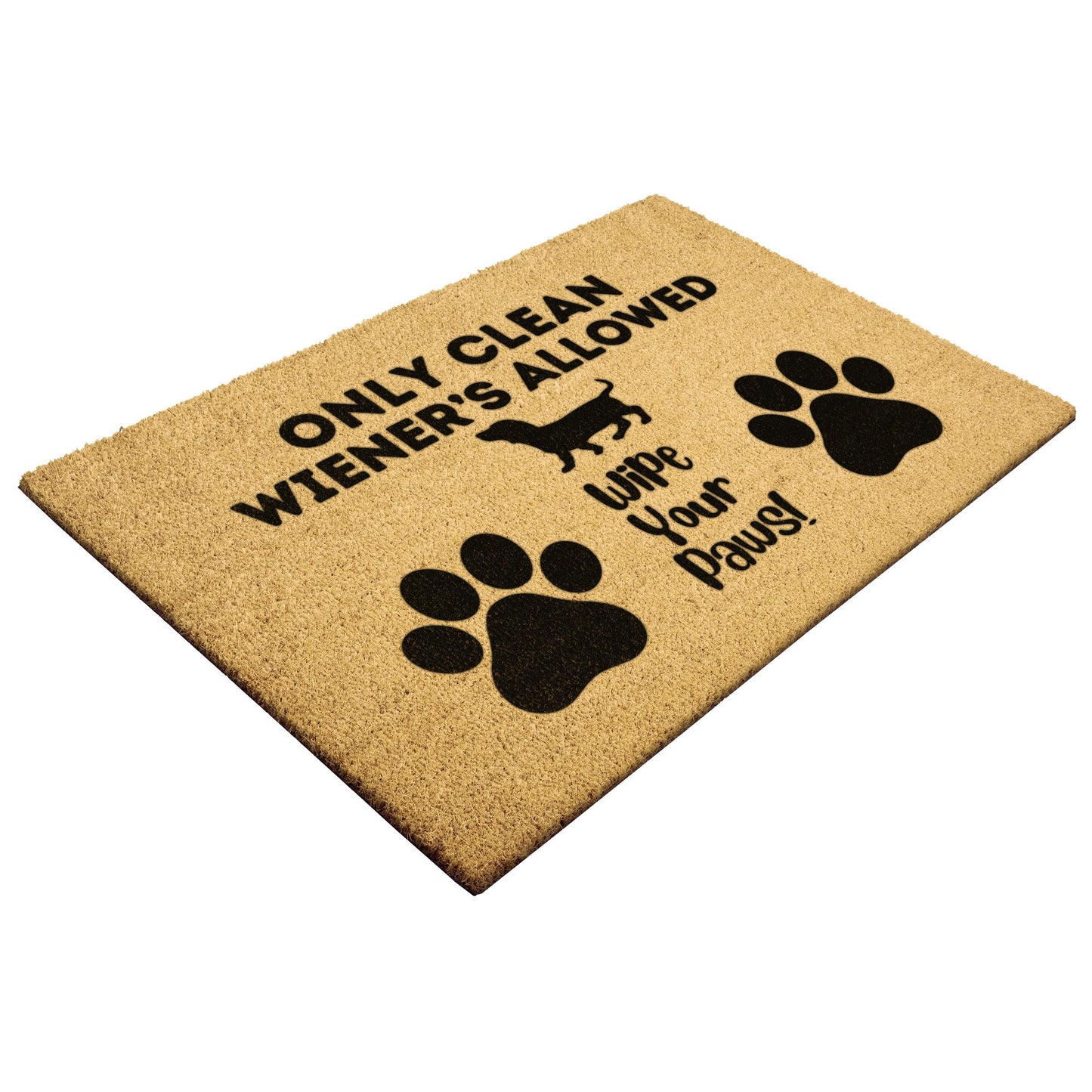 Clean Wiener Zone - Dachshund Outdoor Mat - Real Rad Boutique