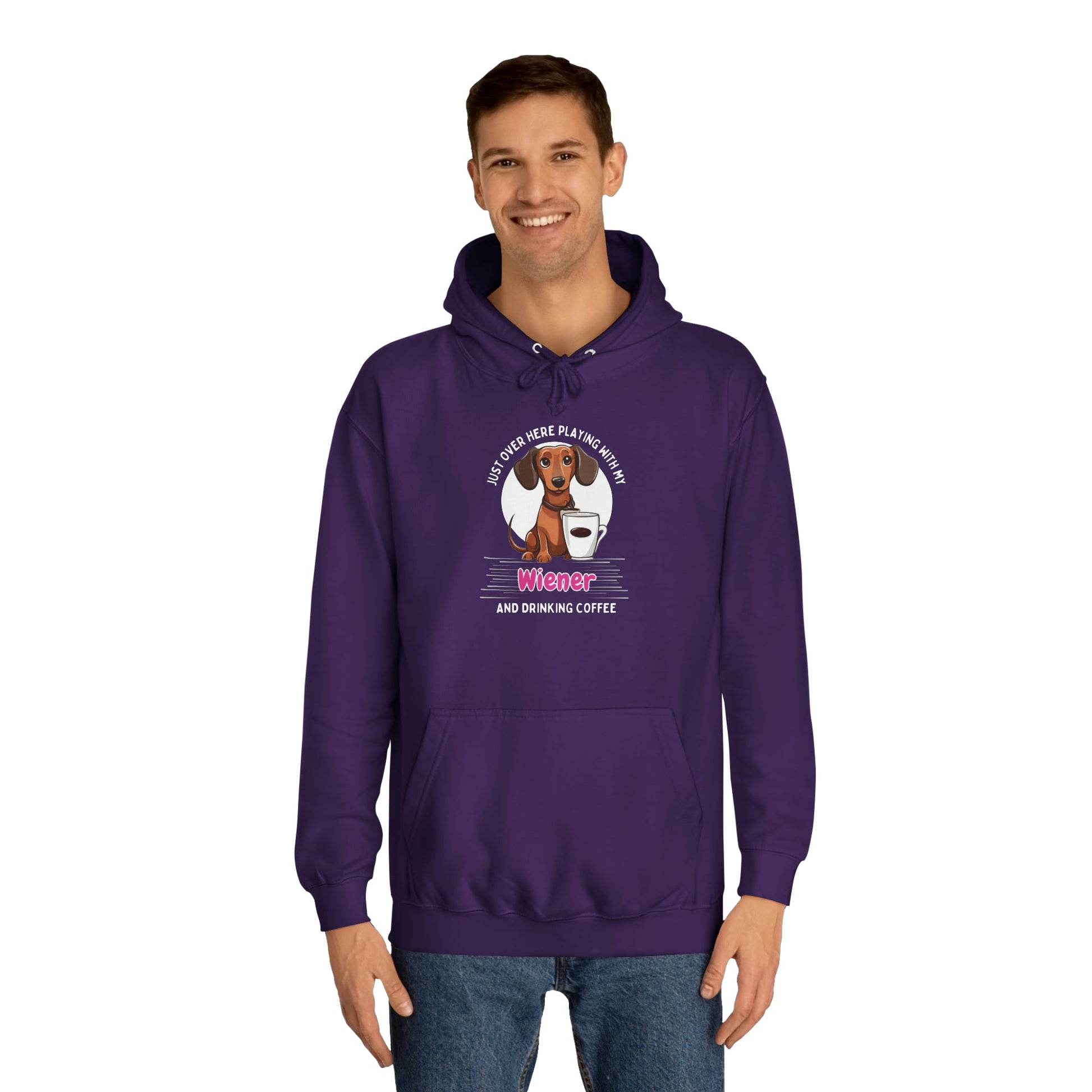 Coffee & Wiener Love - Dachshund Hoodie - Real Rad Boutique