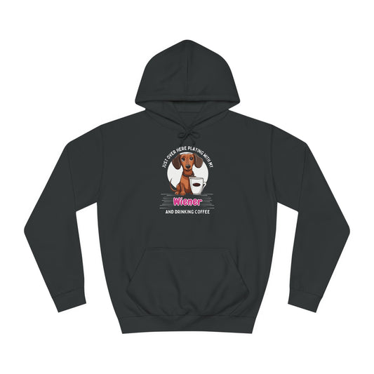 Coffee & Wiener Love - Dachshund Hoodie - Real Rad Boutique