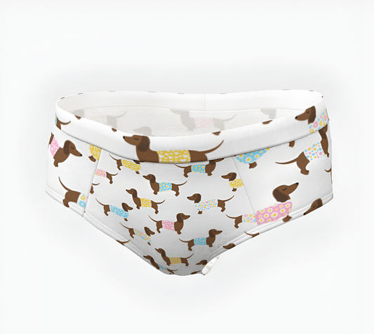 Cute Sausage Dog - Cheeky Briefs - Real Rad Boutique