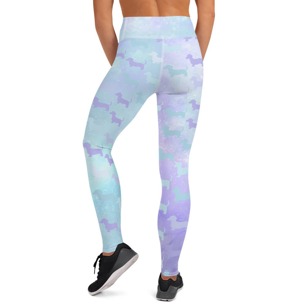 Dachshund Dream Tie-Dye - Dachshund Fitness Leggings - Real Rad Boutique